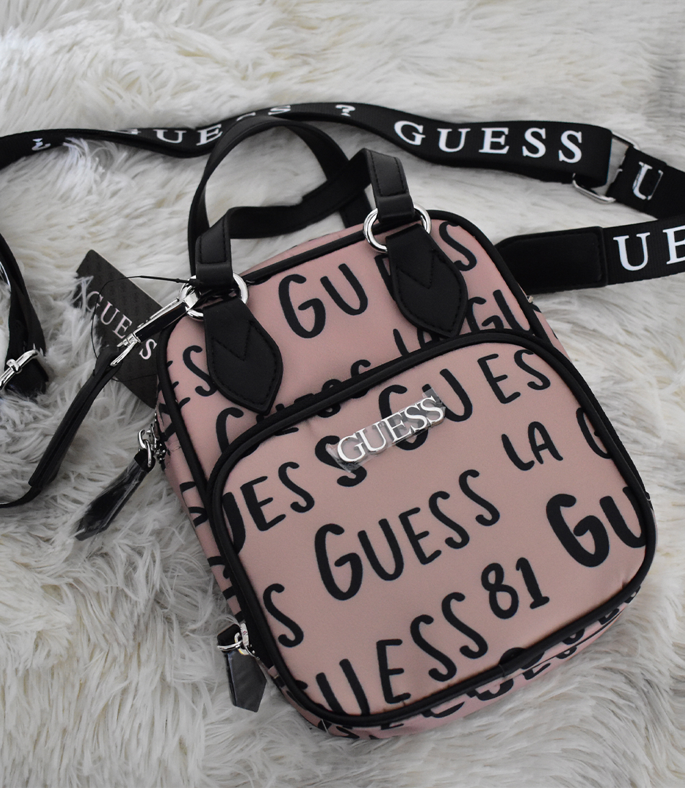 Logo Print Nylon Crossbody